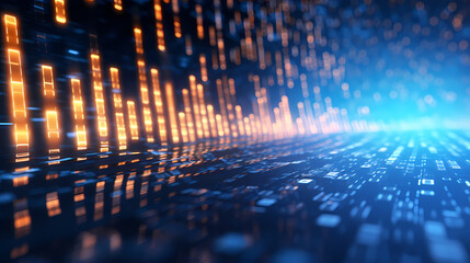 Flowing tech data with futuristic vibes