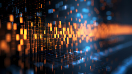 Flowing tech data with futuristic vibes