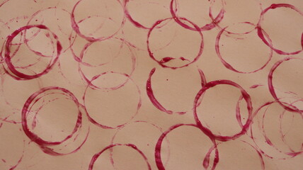 Pink Painted Circle Print Making Pattern Texture