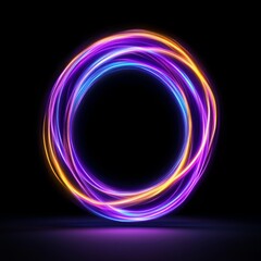 abstract purple circle technology on a black background, symbolizing energy Innovation, Growth Connectivity sustainability, and Data Flow Infinity.

