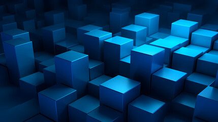 Obraz premium Modern geometric cubes