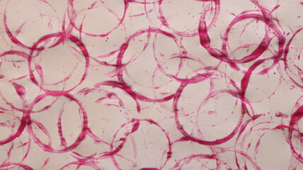 Pink Painted Circle Print Making Pattern Texture