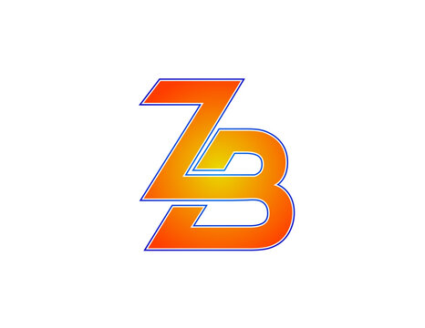 ZB logo image,zb initial logo,zb letter logo,zb icon logo,zb monogram logo