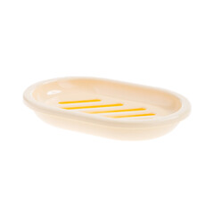 Set open soap dishes from different views isolated