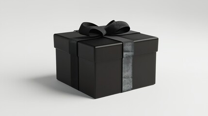 Simple and stylish gift box with a decorative ribbon