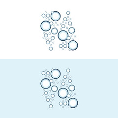 bubble logo icon vector template