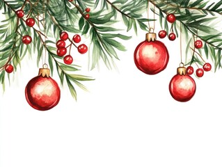 Festive Christmas background, AI generated.