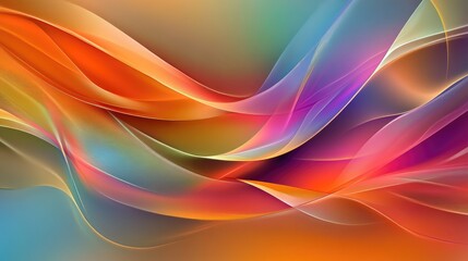 Fototapeta premium A stunning, colorful abstract background with fluid shapes and flowing lines, ideal for digital art and creative design themes