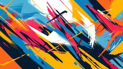 abstract background with colorful lines