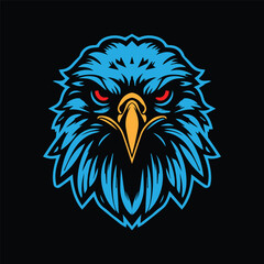 elegant eagle head vector design