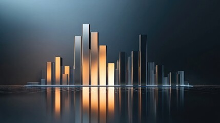 Modern Abstract Data Visualization with Reflections