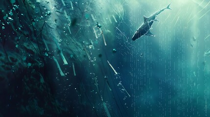 Fototapeta premium Dive into the depths of digital innovation and futuristic advancements. 