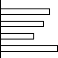 Bar graph line icons set. Graph, Line, Bar, Chart, Diagram, Report, Statistics. Business graphs and charts icons. Business infographics. Statistic data, charts, vector.