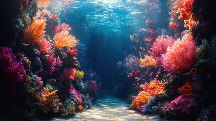 Naklejka premium Coral reef