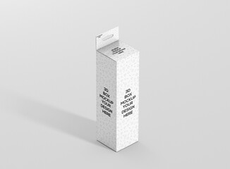 High Slim Rectangle Box with Hanger Mockup Vol. 3