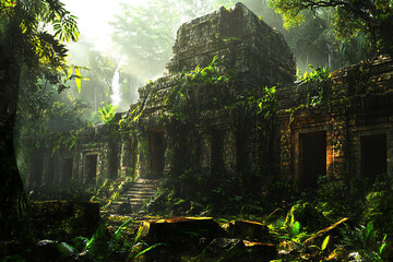 forest in the morning