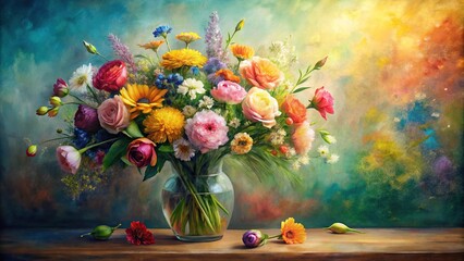 Obraz premium background impressionism painting style