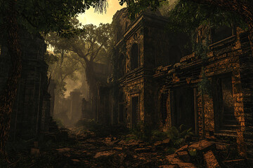 old abandoned building