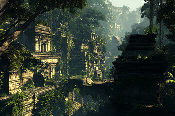 old castle in the night