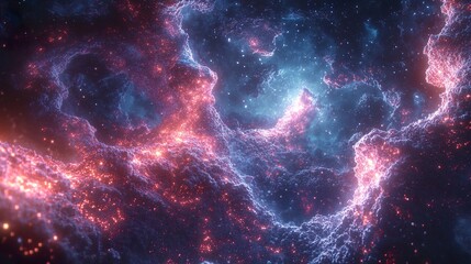 Obraz premium Cosmic Nebula: A Symphony of Stars and Light