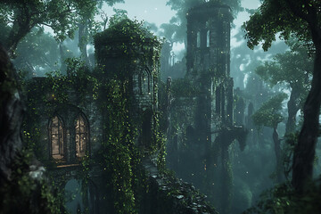 old abandoned building