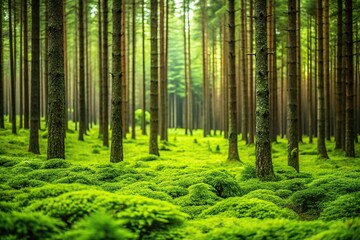 Fototapeta premium background texture of lush green forest