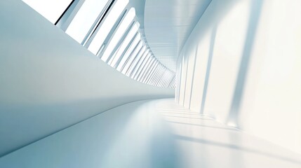 Obraz premium White Corridor with Light