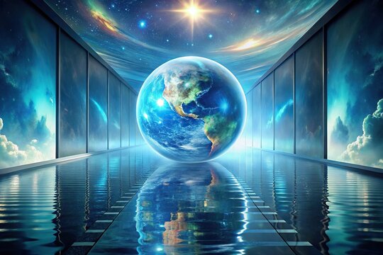 Background wallpaper featuring a parallel world in another dimension