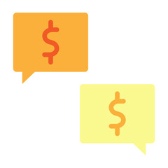 Chatting Vector Flat Icon Design