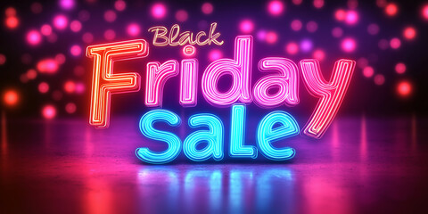 Vibrant Black Friday Sale banner showcasing bright colors and high contrast design to attract shoppers during holiday season