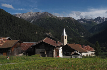 Latsch, Bergdorf oberhalb Bergün, Graubünden