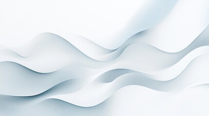 Abstract White Wave Pattern