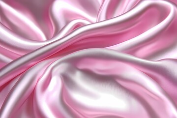 Obraz premium Smooth Pink Satin Fabric Background