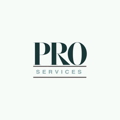 pro logo Services Logo, Vector Logo Design, Typography logo design, 