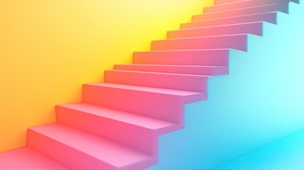 Fototapeta premium Abstract Stairway to Success