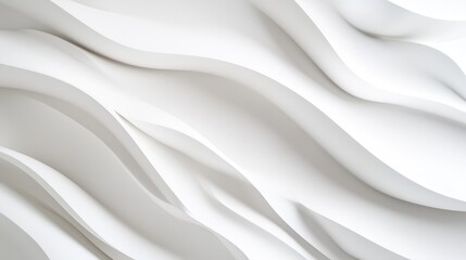 Obraz premium Abstract White Wavy Pattern