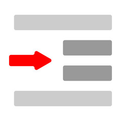 Fototapeta premium Indentation Vector Flat Icon Design