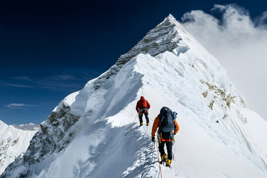 Climber on Everest | Conquering the World’s Highest Peak in Extreme Conditions