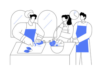 Culinary arts isolated cartoon vector illustrations.