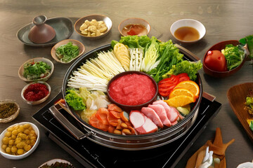 japanese traditional food called as shabu - shabu 