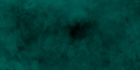 Green smoke on the dark background, Deep Blue Dramatic Horizontal Background With Beautiful Universe Dust, Abstract smoke over the black background. Smoke background.Smoke movement on black background