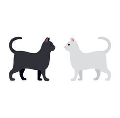 Cat animal cute illustration symbol vector