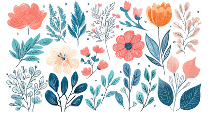 Plants and flowers dooldes