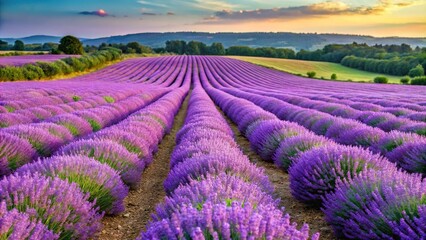 Beautiful lavender fields