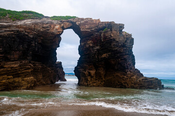 Fototapeta premium Playa de las Catedrales, Ribadeo, Galicia - España. 