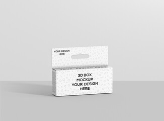 Wide Small Rectangle Box with Hanger 