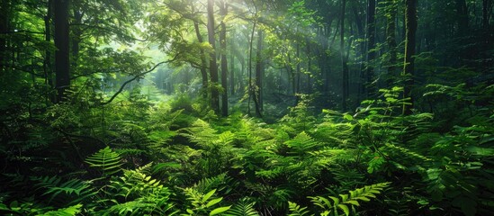 Lush Greenery Tranquil Nature