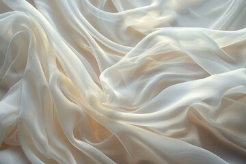 Fototapeta premium Close up of a chiffon surface