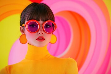 Vibrant Halloween fashion show featuring bold styles and playful accessories