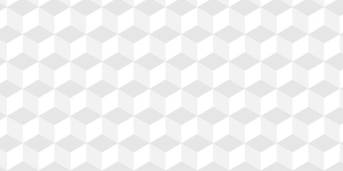 Minimal Vector geometric cube hexagon surface texture design. white block cubic mete glossy thin smooth structure isometric grid banner wallpaper.	
